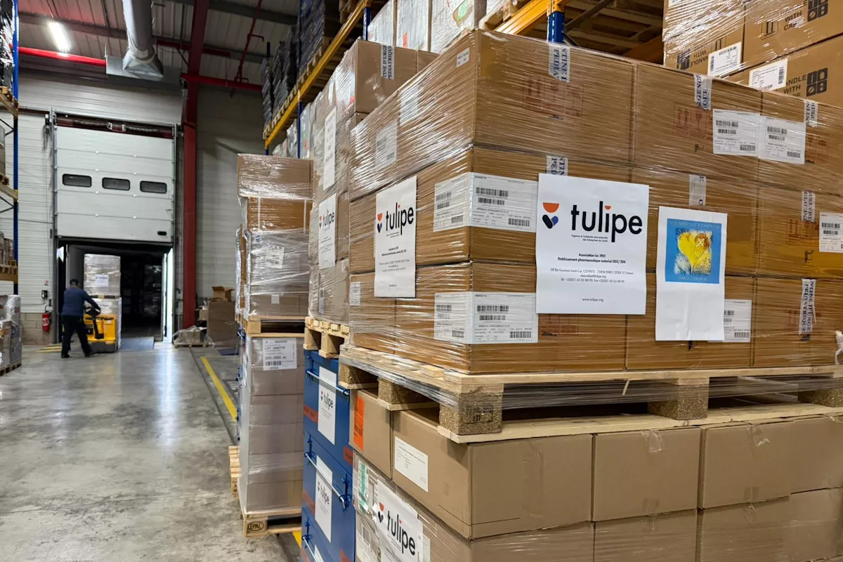 Convoi de médicaments Tulipe vers les hôpitaux ukrainiens
