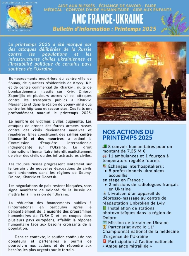 Bulletin d’information – Printemps 2025