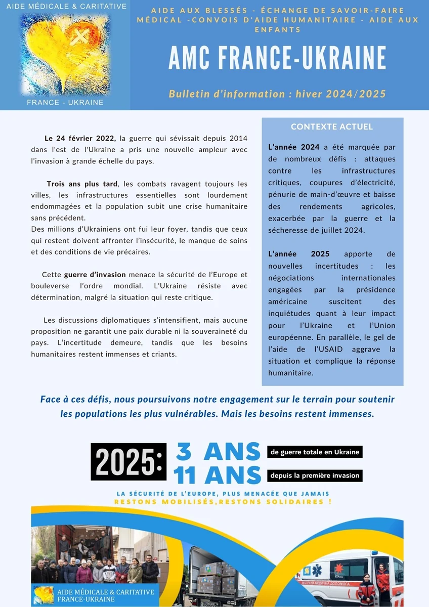 Bulletin d’information – Hiver 2024-2025